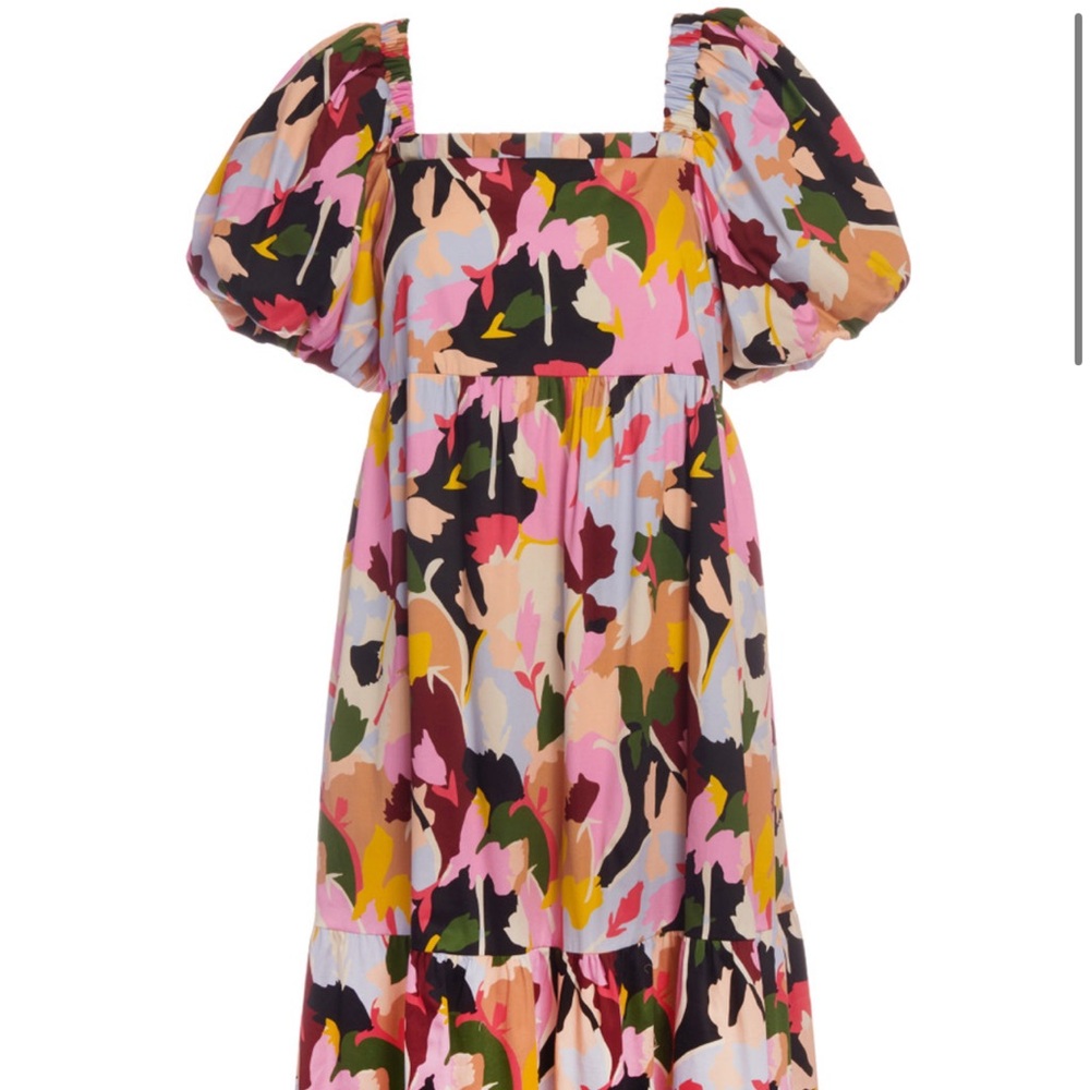Crosby Goldie Dress in Flowerpress - Small
